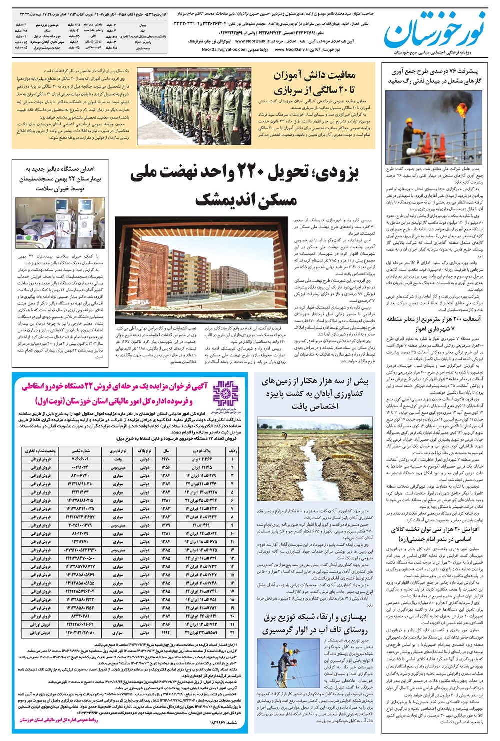 روزنامه تاریخ ۱۳ آذر ۱۴۰۳